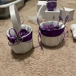 Flower Girl Baskets and pedals